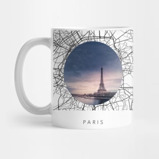 Paris Streets Collage Mug